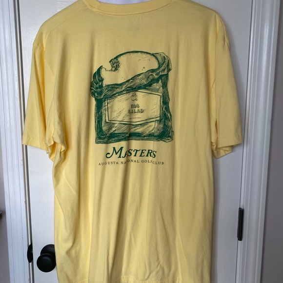 MASTERS Golf Yellow Egg Salad Sandwich T-Shirt XXL - Picture 6 of 7